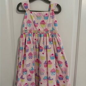 Girls Cupcake Print Dress